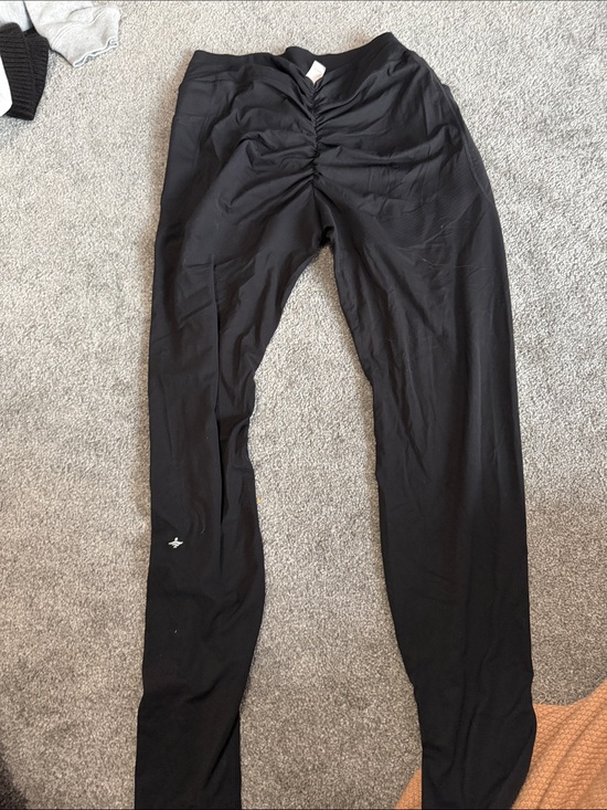 HALARA Pants - HALARA Girls' Black Ruched Front Leggings